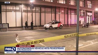 Pedestrian struck and injured by Cruise autonomous vehicle