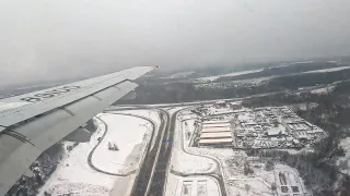 St. Petersburg - Moscow by Superjet-100, RA-89100. Video report about the flight. November, 2023