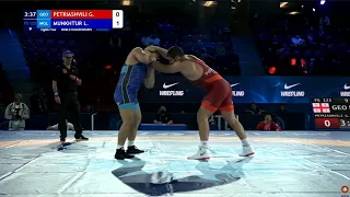 L.Munkhtur (MGL) vs G.Petriashvili (GEO) 125kg 1/8 OSLO 21 World Championship