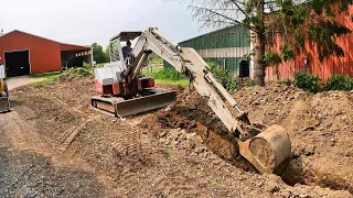 Digging Pole Barn Utilities & the Pig Shuffle