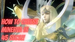 CRISIS CORE Final Fantasy VII Reunion – Cheesing Normal Mode Minerva in Under 45 Seconds 😂