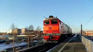 Микс поездов по станции Архангельск с 22 по 30 марта 2024 года