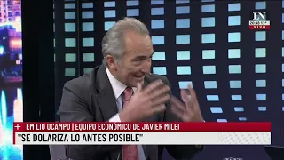 Emilio Ocampo: "Se dolariza lo antes posible"