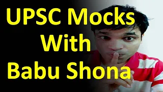 Babu Shona and IAS Mocks UPSC Meme