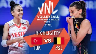 TUR vs. BEL - Highlights Week 4 | Women's VNL 2021