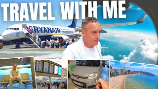 Travel Day - Ryanair Flight to Alicante , Car Hire & Driving to Benidorm