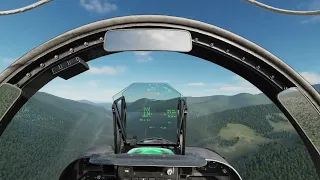 DCS World | AV-8B Harrier mountain road base takeoff and landing