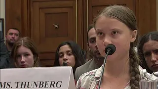 Thunberg to U.S. Congress: 'listen to the scientists'