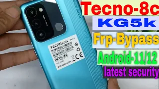 Tecno Spark 8c (kg5k)  Frp bypass latest solution| all latest security phone frp bypass trick 2022