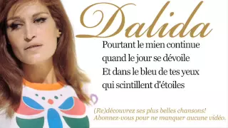 Dalida - Dans le bleu du ciel bleu - Paroles (Lyrics)