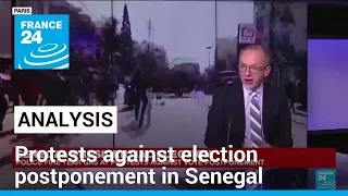 Senegal police fire tear gas at protests against election postponement • FRANCE 24 English