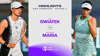 Iga Swiatek vs. Tatjana Maria | 2023 Bad Homburg Round 1 | WTA Match Highlights