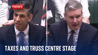 PMQs: Rishi Sunak and Sir Keir Starmer clash over Liz Truss, Angela Rayner and tax policy