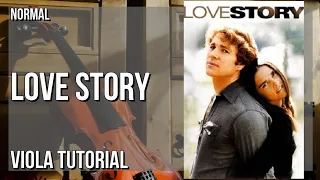 How to play Love Story by Richard Clayderman on Viola (Tutorial)