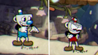 Cuphead And Mugman Reaction To Dropping The Astral Cookie - Cuphead DLC