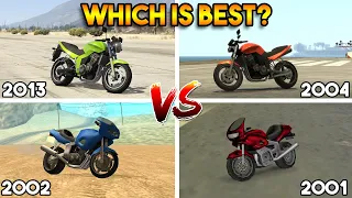 GTA : WHICH IS BEST PCJ 600? (GTA 5, GTA SAN ANDREAS, GTA 4, GTA Vice City)