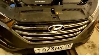 Hyundai Tucson 2015 (TL) - Установка защитной сетки радиатора