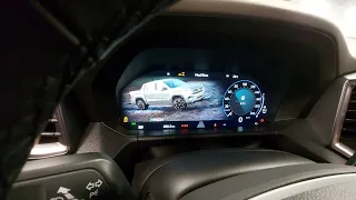 NEW VW AMAROK nice driving mode animation in instrument cluster.