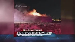 Vacant house goes up in flames near Washington, D