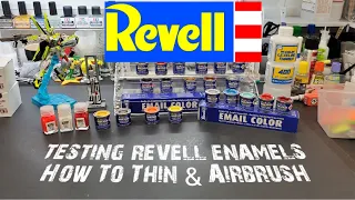 Scale Model Tips - Testing Revell Enamels - How To Thin & Airbrush Them - Excellent Results !!