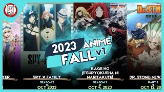 Upcoming Anime of FALL / AUTUMN 2023 v1 | October to December