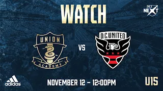 Union Academy U15 vs. DC United [11.12.22] - full match