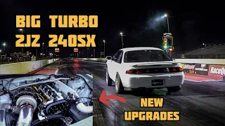 SINGLE TURBO 2JZ SWAPPED NISSAN 240SX S14 | TESTING @ BRADENTON MOTORSPORTS PARK | C.F.RACING | 4K