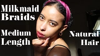 Milkmaid Braids w/ a Scarf | Medium Length Natural Hair | Channeling My Inner Frida