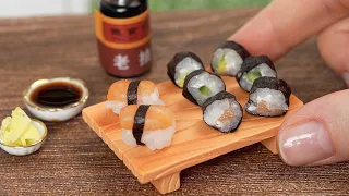 Made the Smallest Rolls and Sushi in the World! 🍱 Mini Sushi 🍣 Mini Kitchen