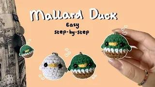 How to Crochet a Mini Mallard Duck Tutorial - BEGINNER FRIENDLY