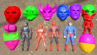 Membersihkan Mainan Topeng Avengers6 Superheros Optimus Prime Hulk Superman Ghost Raider Ultraman