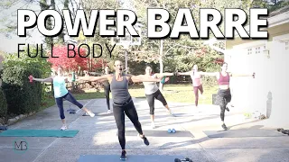 30 MIN Full Body Power BARRE Workout | Sculpt & Strengthen Light Weights