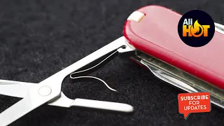 Victorinox classic SD 58mm pocket knife scissors spring replacement - Ebay unboxing