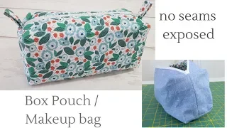 Box pouch - No seams exposed