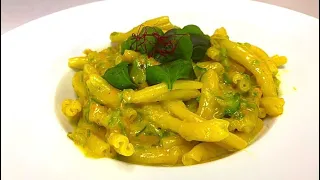 Pasta Primavera con Zucchine, Taleggio e Zafferano