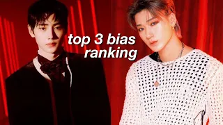 my top 3 biases in kpop groups