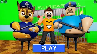 UCIEKAM PRZED ZŁYM PSI PATROL BARRY'S PRISON RUN w ROBLOX! (Paw Patrol)