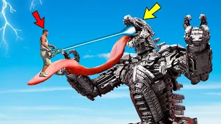 MECHAGODZILLA vs FRANKLIN Fight And Crossing MechaGodzilla BRIDGE In GTA 5 - Impossible