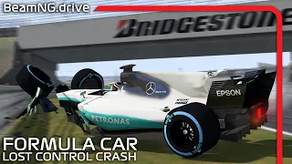 Formula Car Lost Control Crashes#4 |  BeamNG.drive | F1mod(FR17)