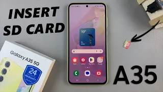 How To Insert SD Card In Samsung Galaxy A35 5G