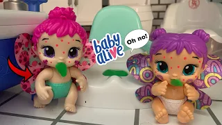 Baby Alive Fairy’s get sick and throw up! 🤮