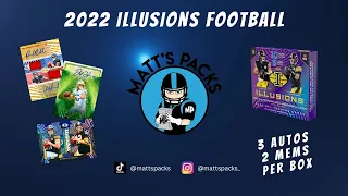 NEW RELEASE: 2022 PANINI ILLUSIONS FOOTBALL HOBBY | FIVE HITS PER BOX!