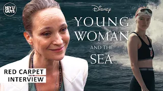 Jeanette Hain | Young Woman and the Sea Premiere | Powerful Real Life Drama | Jerry Bruckheimer