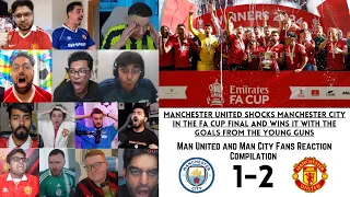 FA CUP 2024 Final Reactions | MAN CITY 1-2 MAN UNITED | UNITED and CITY Fans Reactions | 25-05-2024