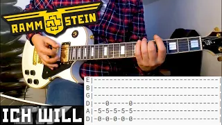 Rammstein - Ich Will Guitar Cover |TAB| |LESSON| |TUTORIAL| |HARLEY BENTON SC 500|
