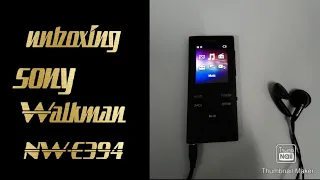 Sony Walkman E-series NW-E394 (unboxing)