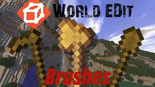 How to use World Edit brushes | Minecraft 1.15 - 1.19| smooth | Cylinder | Sphere | World Edit Brush