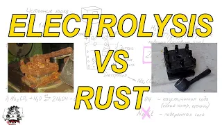 Rust removal. Galvanic derusting. Electrolysis