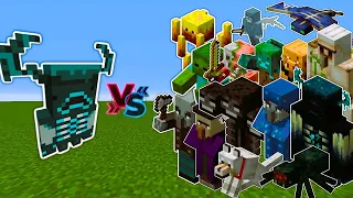 Baby Warden vs All Minecraft Mobs - Who Will Beat Warden's Baby?