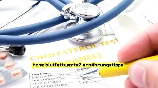 Hohe Blutfettwerte? Ernährungstipps